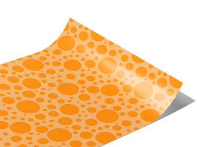Marmalade Orange Polka Dot Vinyl Wraps~Rwraps Series 914 Digitally Printed Vinyl Wrap~0
