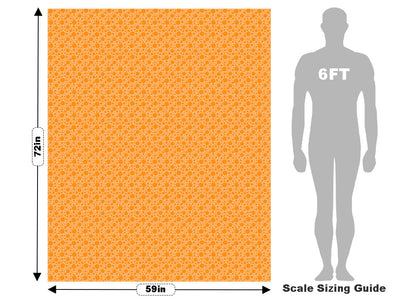 Marmalade Orange Polka Dot Vehicle Wrap Scale~Rwraps Series 914 Marmalade Orange Polka Dot Measurements~1