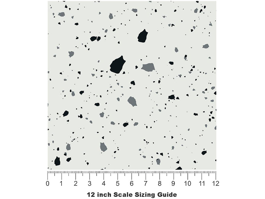 Marmo  Terrazzo Vinyl Film Pattern Size 12 inch Scale~Rwraps Marmo  Terrazzo Sizing Chart~2