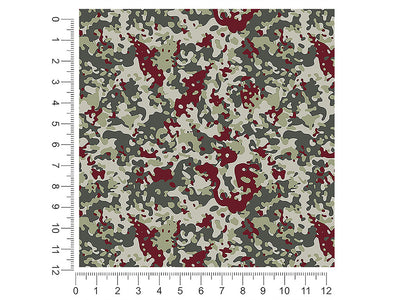 maroon flecktarn camouflage 1ft x 1ft Craft Sheets