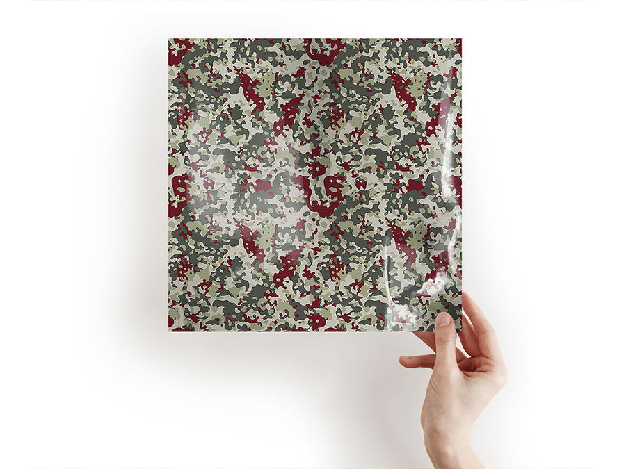 maroon flecktarn camouflage Craft Sheets