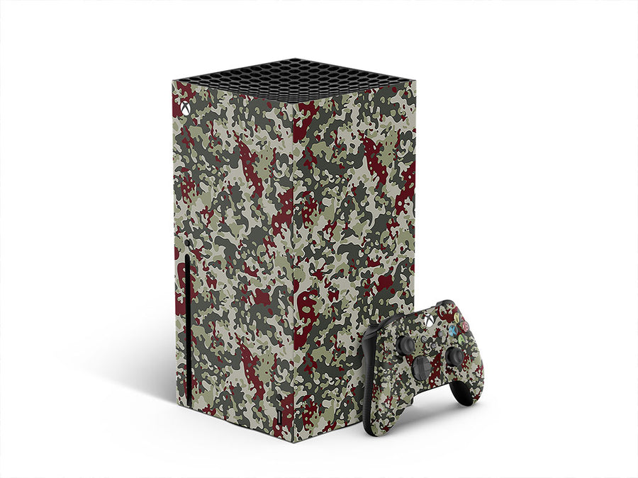 maroon flecktarn camouflage XBOX DIY Decal