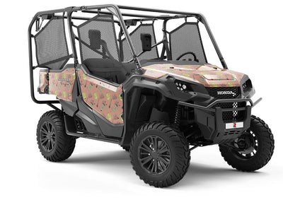 Maroon Gear Gardening Utility Vehicle Vinyl Wrap