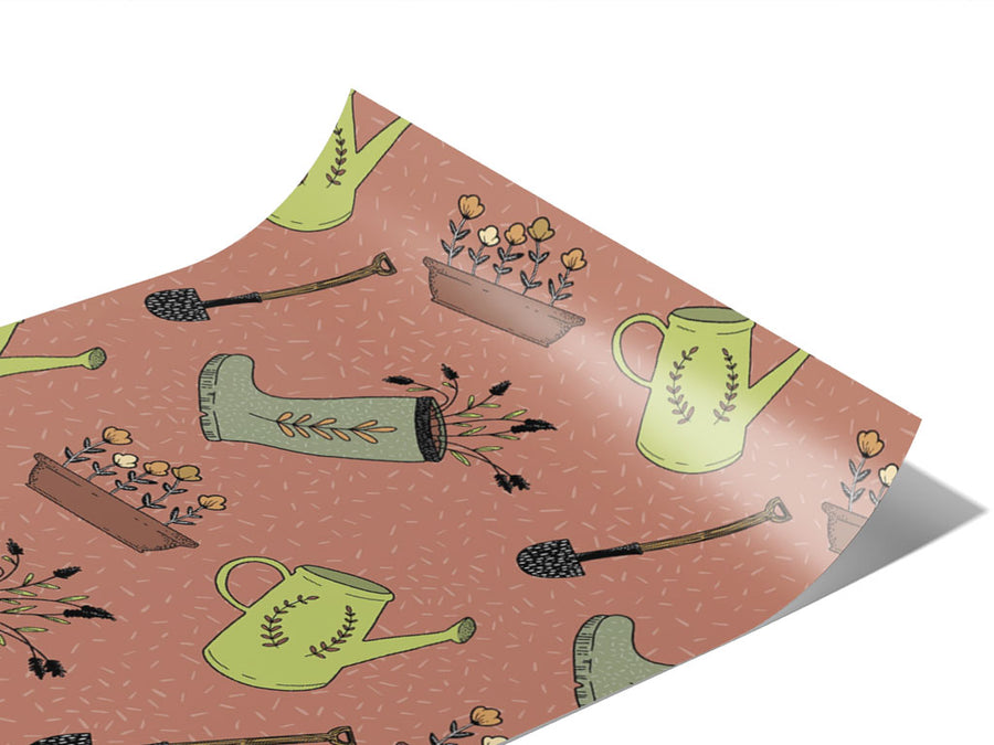 Maroon Gear Gardening Vinyl Wraps~Rwraps Series 914 Digitally Printed Vinyl Wrap~0