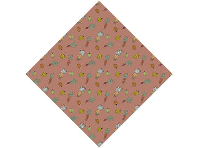 Maroon Harvest Gardening Vinyl Wrap Pattern