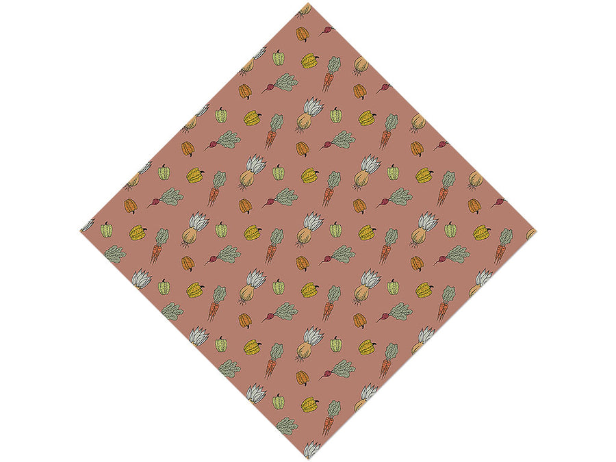 Maroon Harvest Gardening Vinyl Wrap Pattern