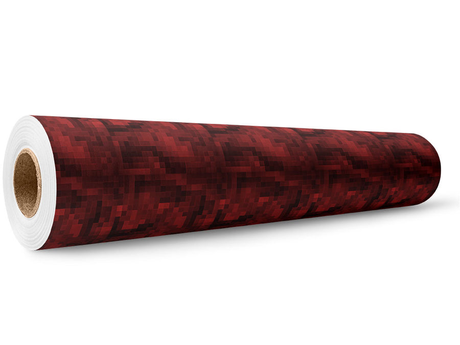 Maroon Lagoon Pixel Wrap Film Wholesale Roll~Rwraps Series 914 Digitally Printed Vinyl Roll~5