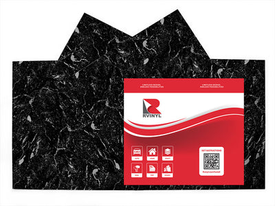 marquina black marble marble stone Craft Vinyl Sheet Pack