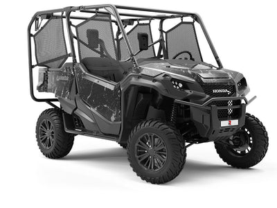 Marquina Black Marble Utility Vehicle Vinyl Wrap