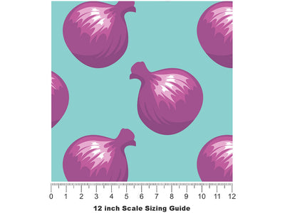 Mars Red Vegetable Vinyl Film Pattern Size 12 inch Scale~Rwraps Mars Red Vegetable Sizing Chart~2