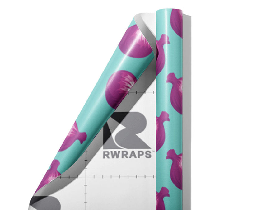Mars Red Vegetable Wrap Film Sheets~Rwraps Series 914 Mars Red Vegetable Scrolled Sheet~3