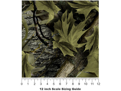 Marshland  Camouflage Vinyl Film Pattern Size 12 inch Scale~Rwraps Marshland  Camouflage Sizing Chart~2
