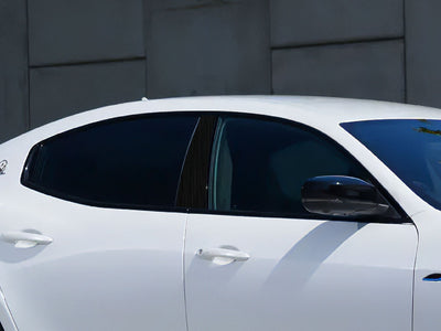 maserati ghibli 2014-2021 Brushed Aluminum Black Pillar Cover Diagram