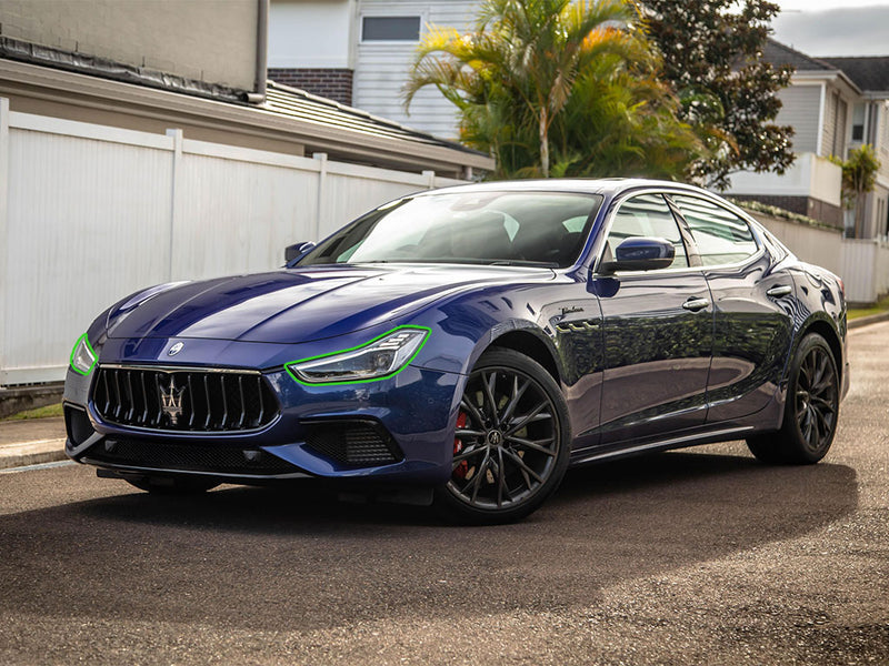 maserati ghibli 2014-2024 Headlight Protection Installation Location