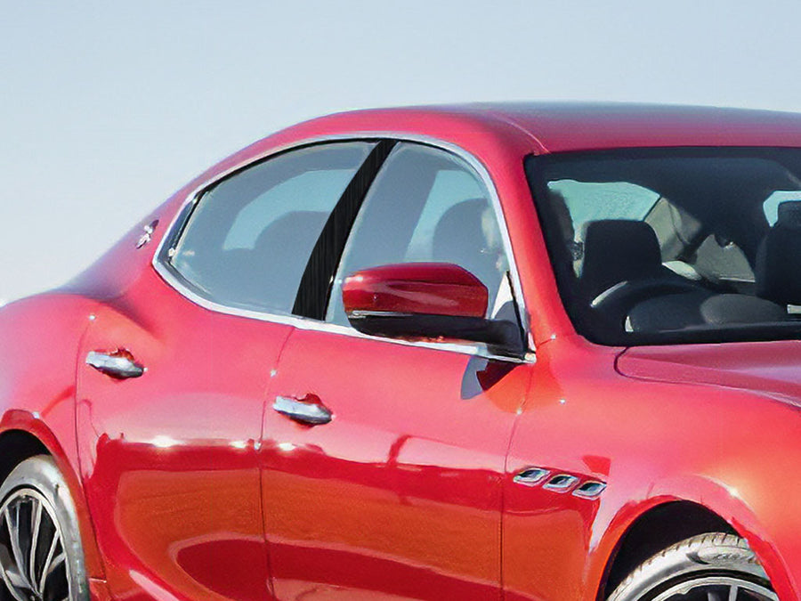 maserati ghibli 2022-2023 Brushed Aluminum Black Pillar Cover Diagram