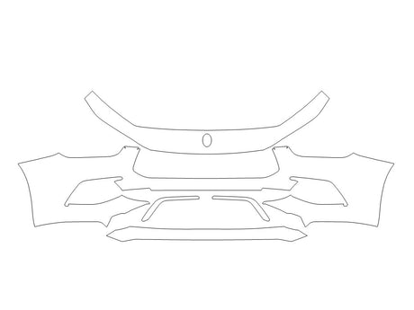 ghibli 3M Clear Bra Bumper Precut PPF Diagram