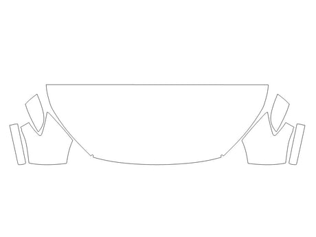 ghibli Avery Dennison Clear Bra Hood Precut PPF Diagram