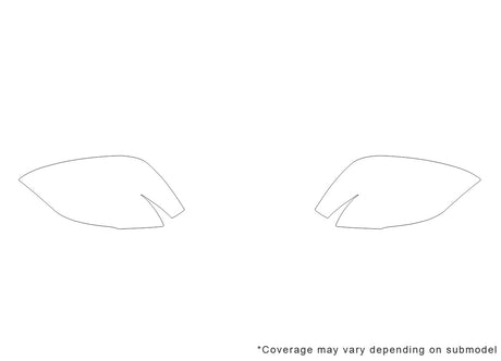ghibli 3M Clear Bra Door Cup Precut PPF Diagram