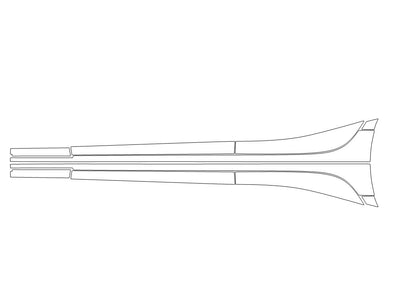 ghibli Avery Dennison Clear Bra Door Cup Precut PPF Diagram