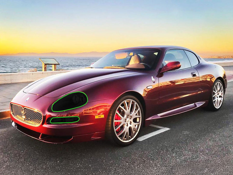 maserati gransport 2005-2006 Headlight Tint Location