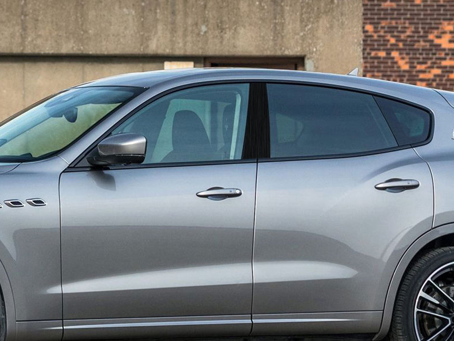 maserati levante 2017-2022 Brushed Aluminum Black Pillar Cover Diagram