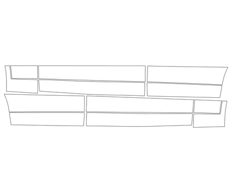 levante Avery Dennison Clear Bra Door Cup Precut PPF Diagram