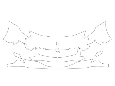 mc20 Avery Dennison Clear Bra Bumper Precut PPF Diagram