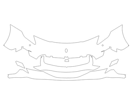 mc20 Avery Dennison Clear Bra Bumper Precut PPF Diagram