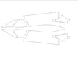 mc20 3M Clear Bra Door Cup Precut PPF Diagram