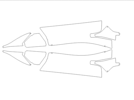 mc20 3M Clear Bra Door Cup Precut PPF Diagram