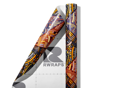 Masters Servant Art Deco Wrap Film Sheets~Rwraps Series 914 Masters Servant Art Deco Scrolled Sheet~3