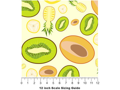 Mastication Mania Fruit Vinyl Film Pattern Size 12 inch Scale~Rwraps Mastication Mania Fruit Sizing Chart~2