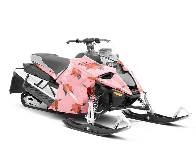 Match Made Heart Custom Wrapped Snowmobile