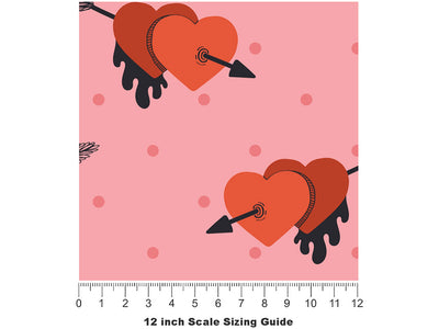 Match Made Heart Vinyl Film Pattern Size 12 inch Scale~Rwraps Match Made Heart Sizing Chart~2