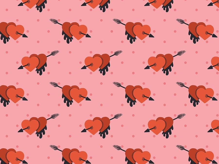 Match Made Heart Vinyl Wrap Pattern~Rwraps Series 914 Digitally Printed Vinyl Wrap~0