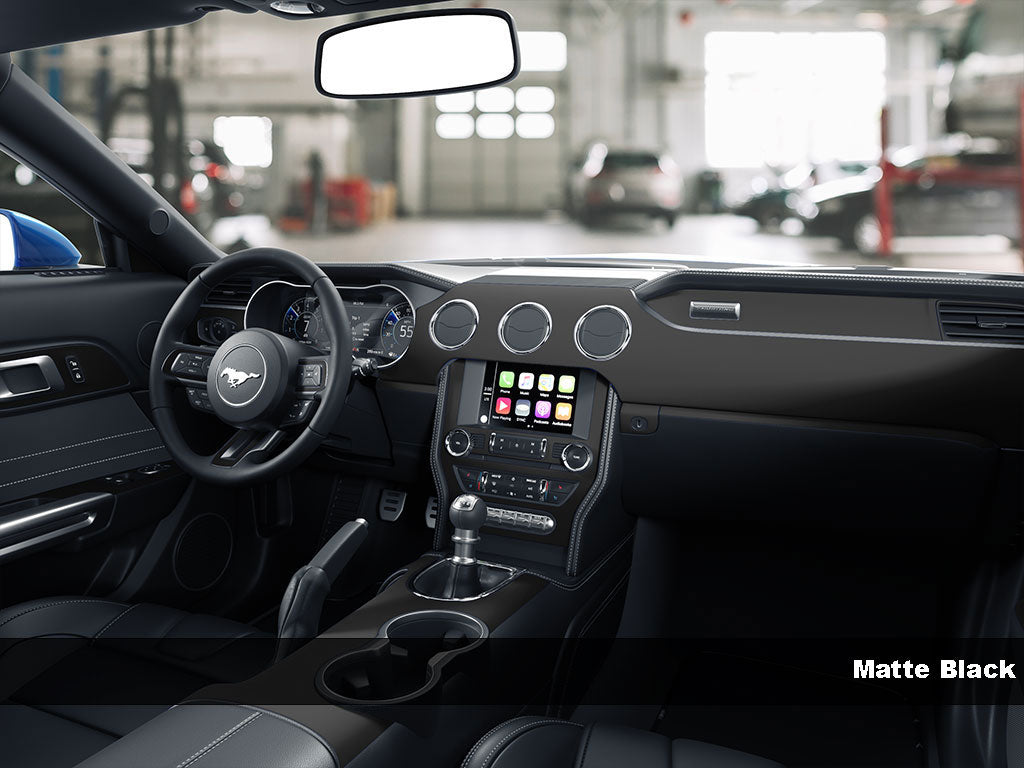 Matte Black dash kit finish
