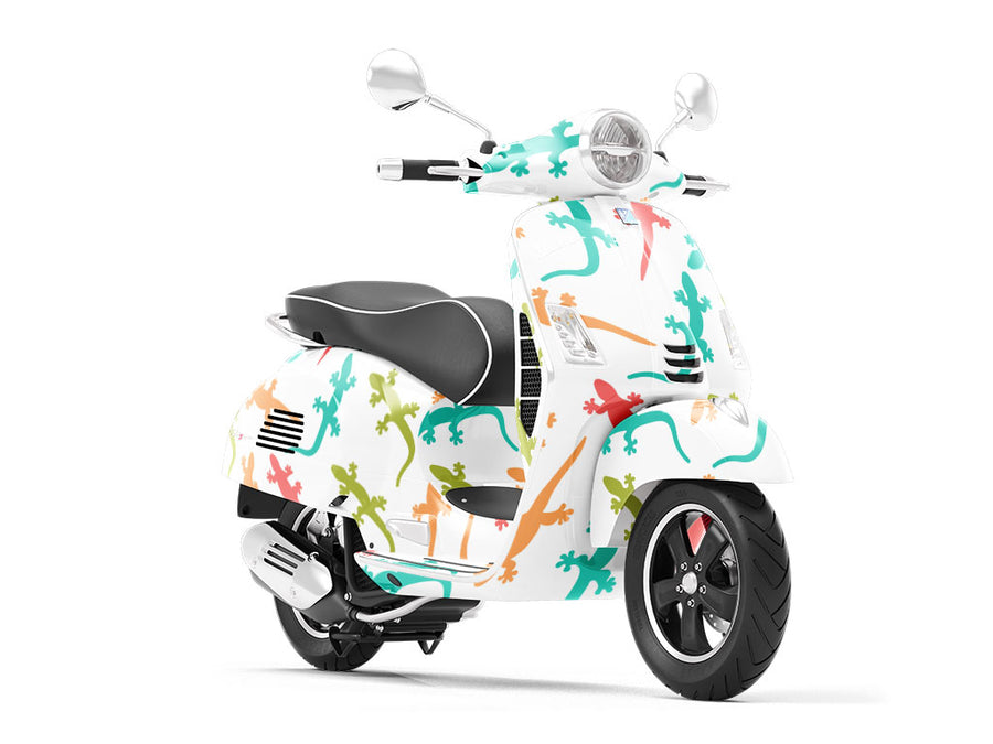 Matte Geckos Reptile Vespa Scooter Wrap Film