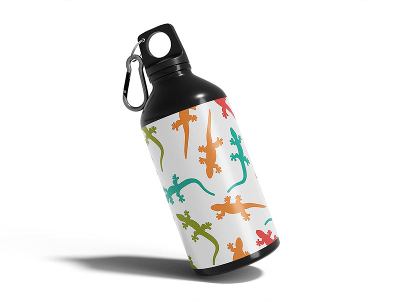 matte geckos animal Water Bottle DIY Stickers