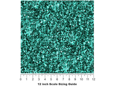 Maxixe Beryl Gemstone Vinyl Film Pattern Size 12 inch Scale~Rwraps Maxixe Beryl Gemstone Sizing Chart~2
