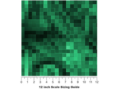 May Day Pixel Vinyl Film Pattern Size 12 inch Scale~Rwraps May Day Pixel Sizing Chart~2