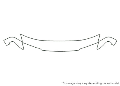 626 3M Clear Bra Hood Precut PPF Diagram