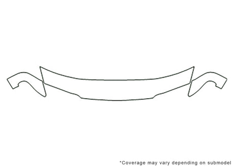 626 Avery Dennison Clear Bra Hood Precut PPF Diagram