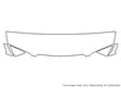 626 3M Clear Bra Hood Precut PPF Diagram