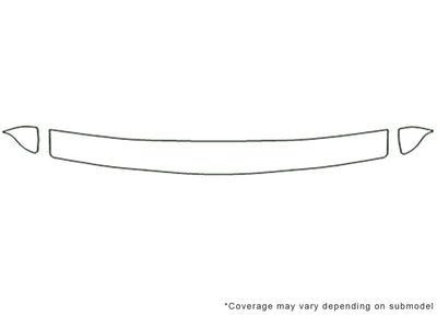b-series 3M Clear Bra Hood Precut PPF Diagram