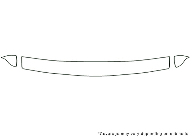 b-series Avery Dennison Clear Bra Hood Precut PPF Diagram