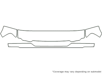b-series 3M Clear Bra Hood Precut PPF Diagram