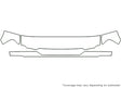 b-series Avery Dennison Clear Bra Hood Precut PPF Diagram