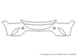 cx-3 3M Clear Bra Bumper Precut PPF Diagram