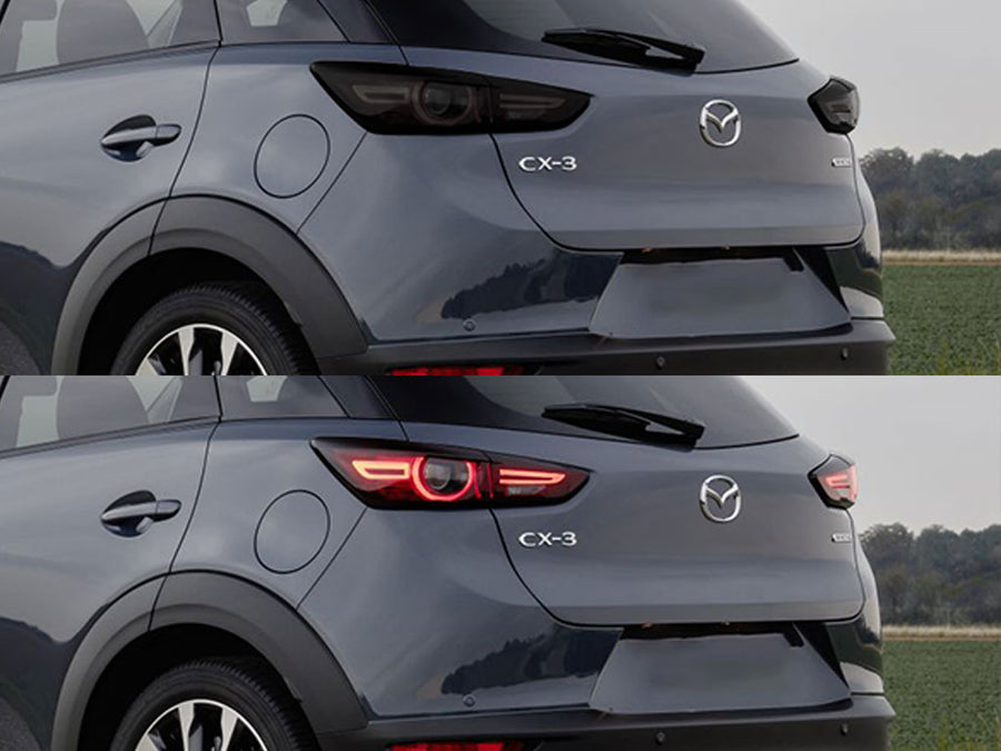 cx-3 Before and After Smoked Taillights