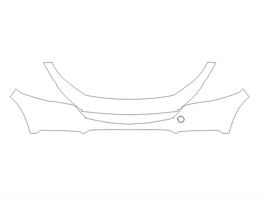cx-30 Avery Dennison Clear Bra Bumper Precut PPF Diagram